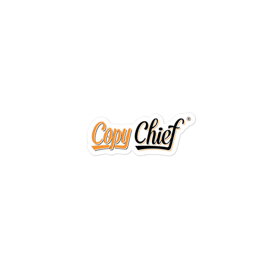 Copy Chief Bubble-free stickers Black Logo